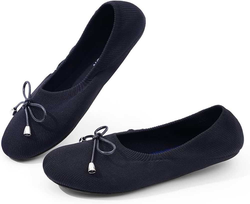 1958 SANGEESON Womens Ballet Flats Round Toe Slipon Comfort Dress Shoe Green 7.5